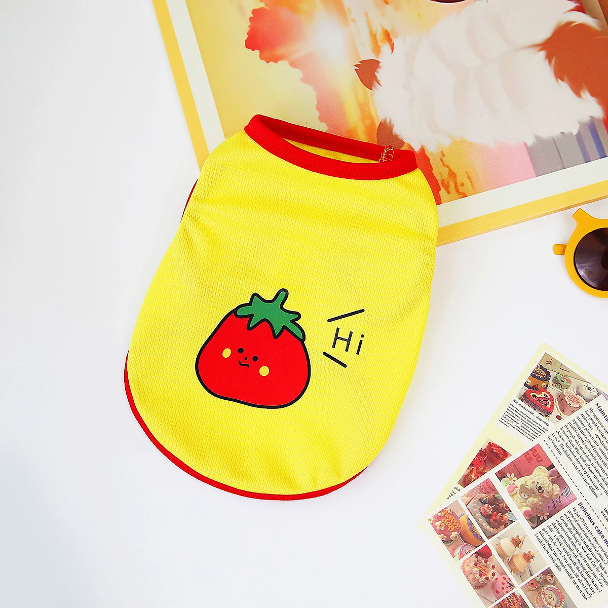 Cartoon Print Summer Vest for Cats & Small Dogs