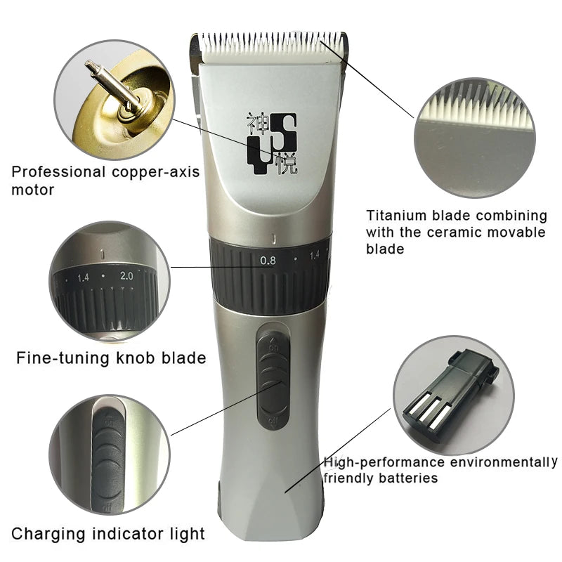 Electric Pet Grooming Scissors Set for Dogs & Cats