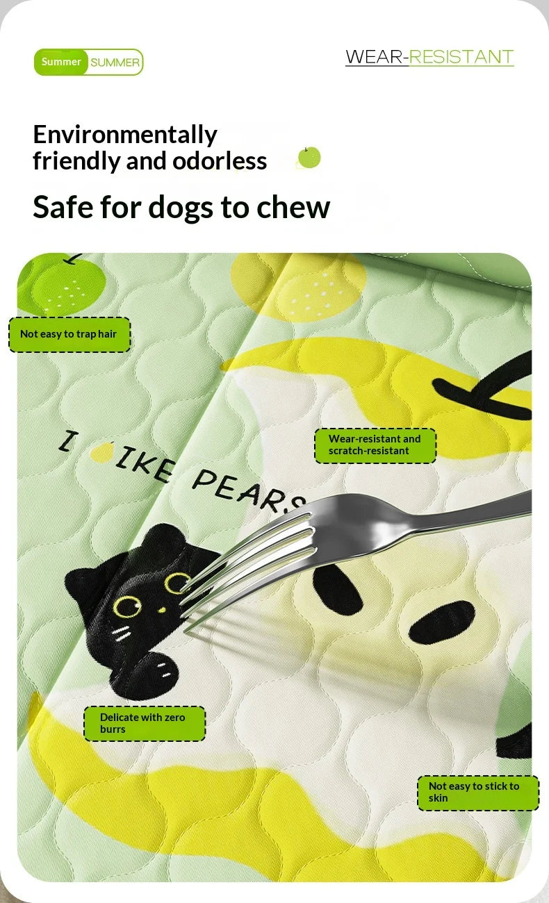 Ice Silk Cooling Mat for Dogs & Cats