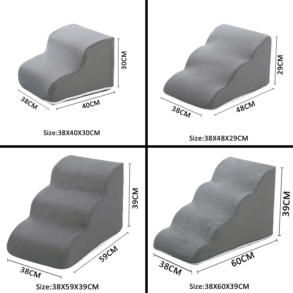 Non-Slip Pet Stairs & Ramp for Sofa & Bed – 2, 3 or 4 Steps