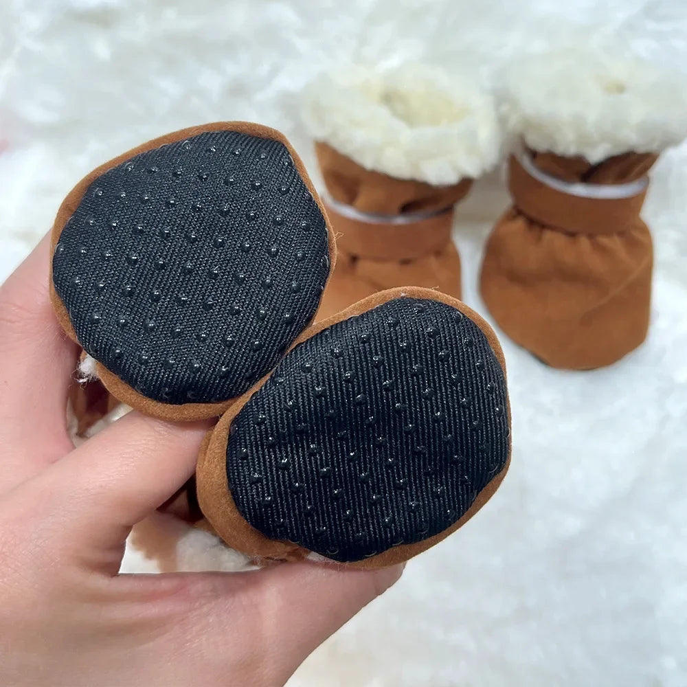 Bottes antidérapantes d'hiver pour chiens | Lot de 4 pour petits et moyens chiens et chats