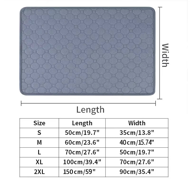Washable Reusable Dog Pee Pad — Anti-Slip Puppy Training Mat for Home & Car