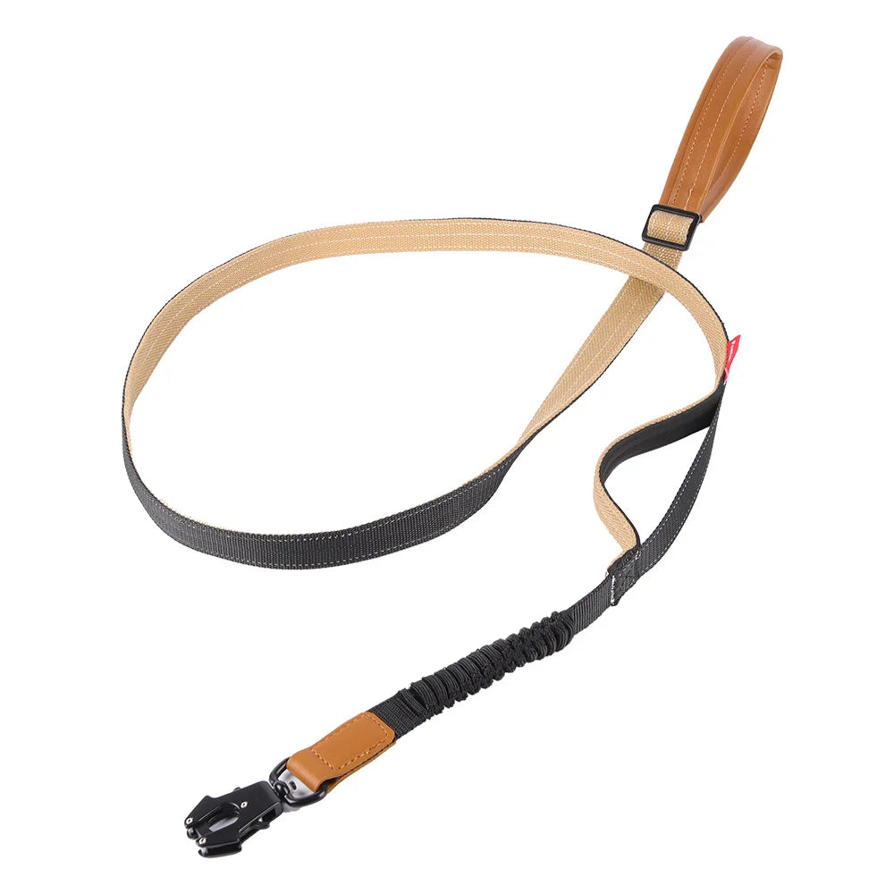 Heavy-Duty Tactical Bungee No-Pull Dog Leash for Large Dogs