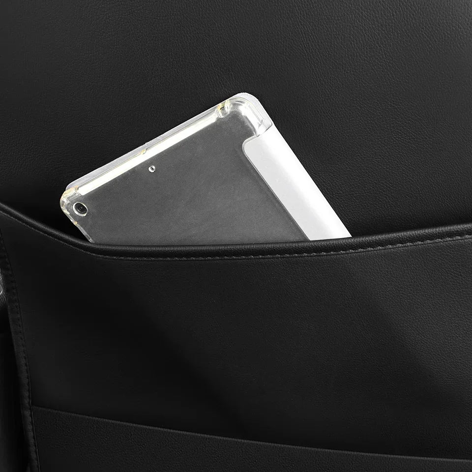 Full Leather Car Seat Cover — All-Season Universal Fit for Driver & Passenger
