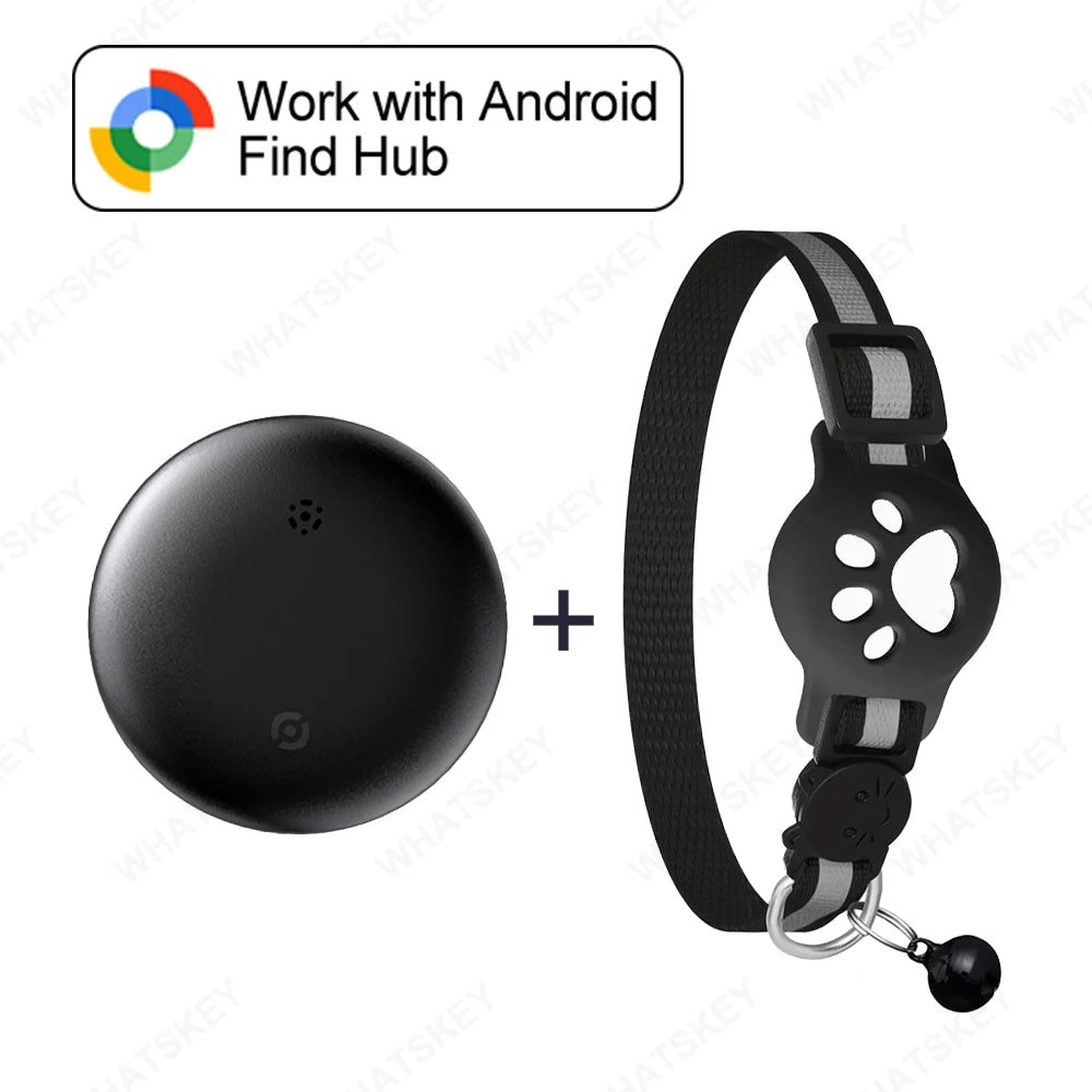 Google Find My Device Pet Collar Tracker for Cats & Dogs — Android Compatible