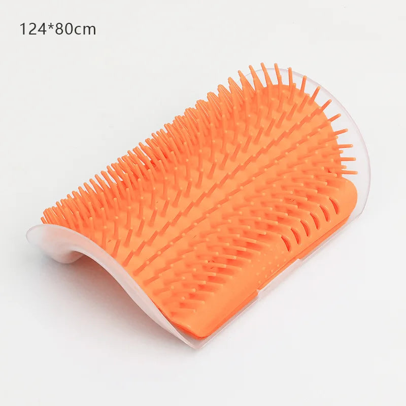 Cat Self-Grooming Wall Corner Brush - Massage & Hair Removal Tool