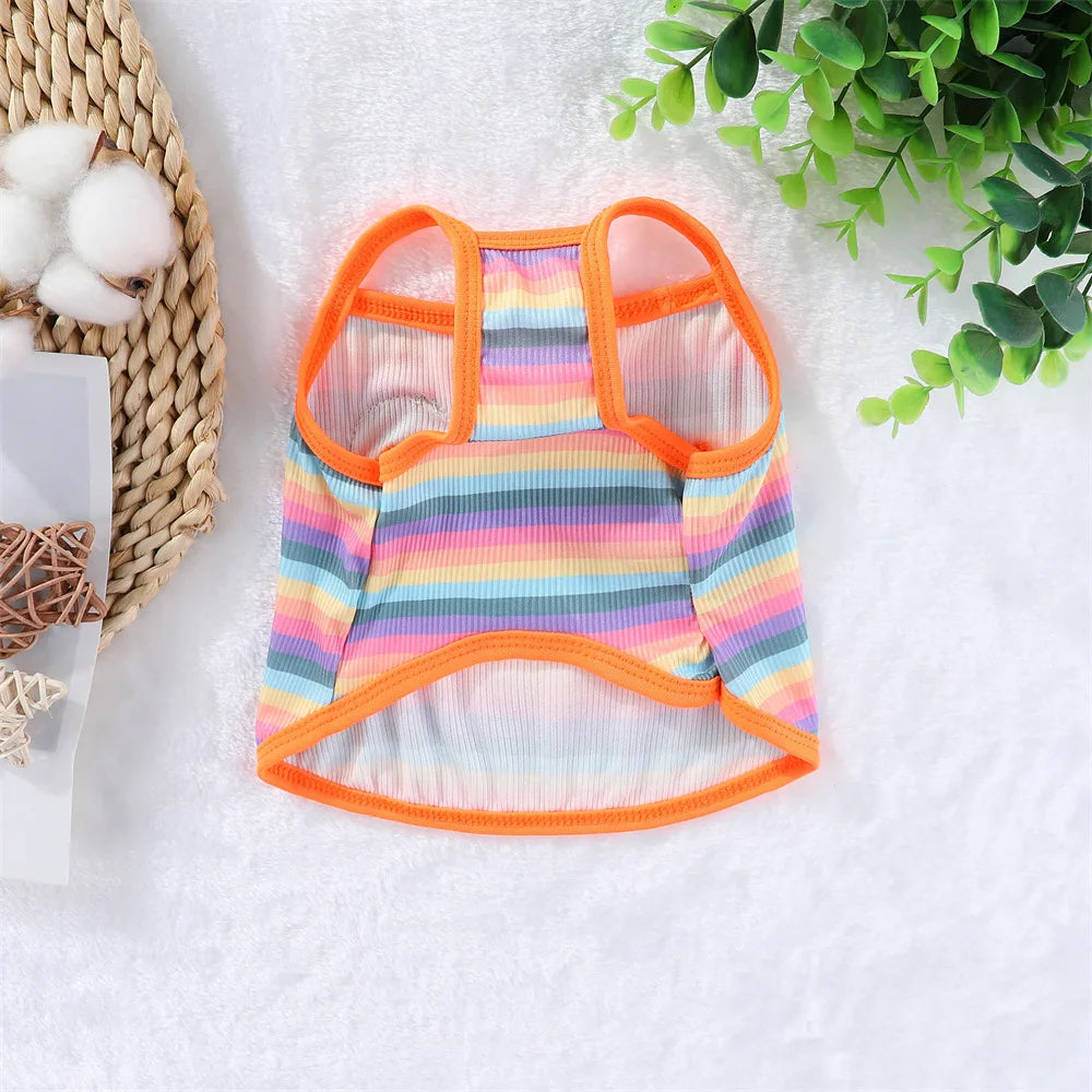 Striped Cooling Vest & Summer Shirt for Small & Medium Dogs & Cats