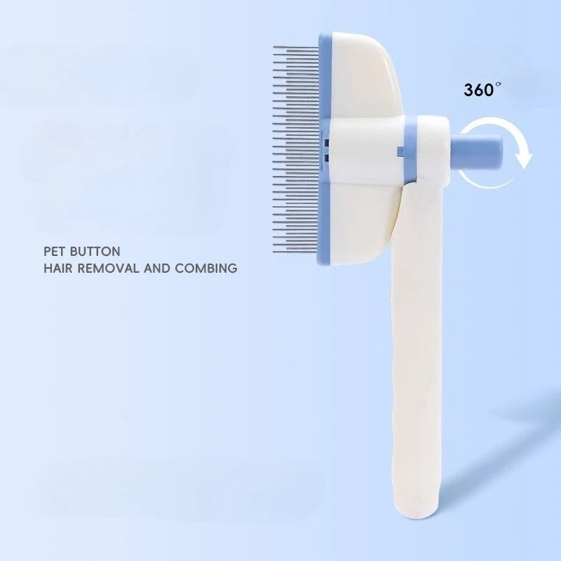 Rotating Dense Toothed Cat Comb for Hair Removal