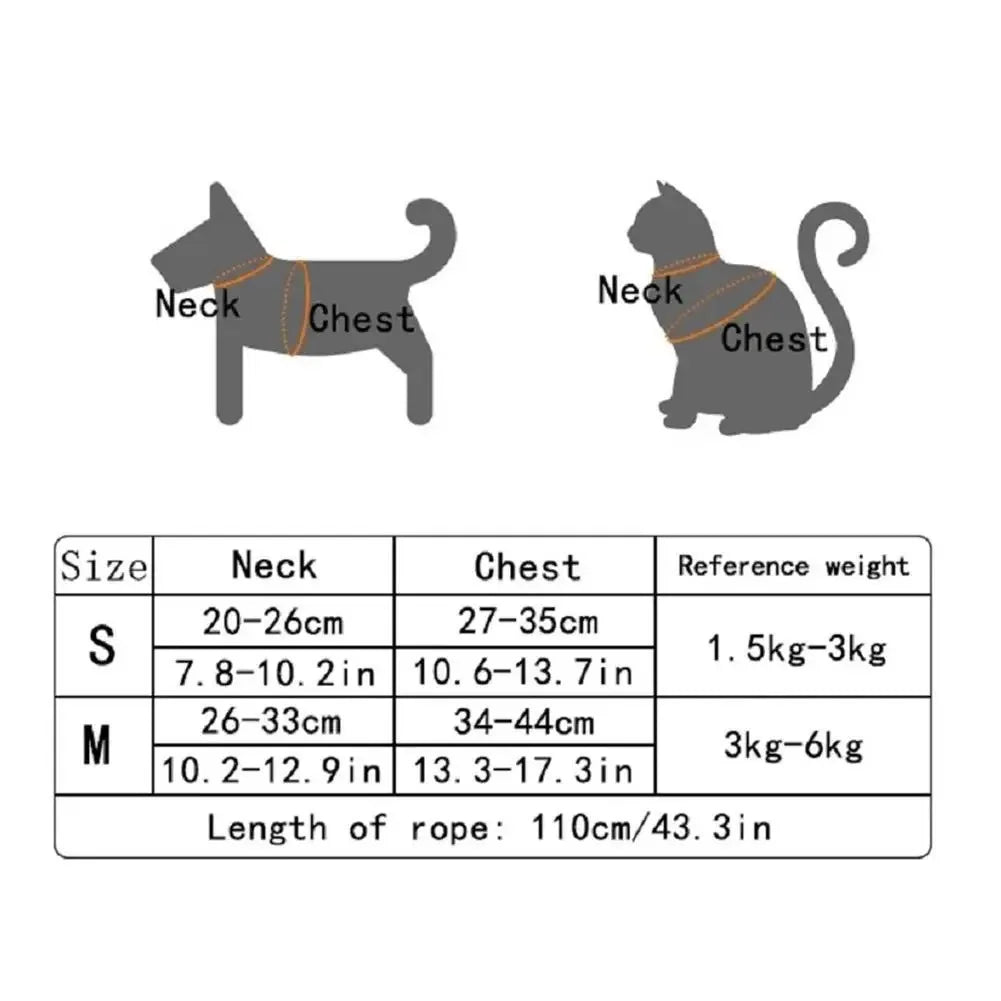 Adjustable Harness & Collar for Kittens and Small Pets