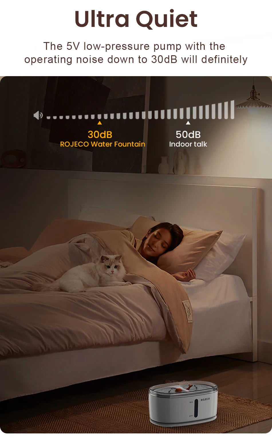 Dual Bowl Automatic Pet Water Fountain for Multiple Cats and Dogs