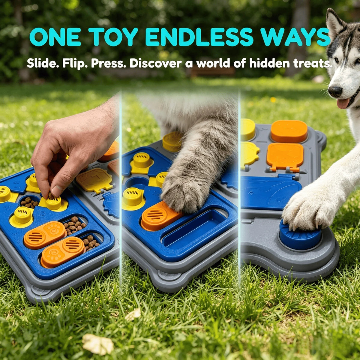 Treat Dispensing Dog Puzzle Toy – Interactive IQ Training Feeder for Small & Medium Dogs