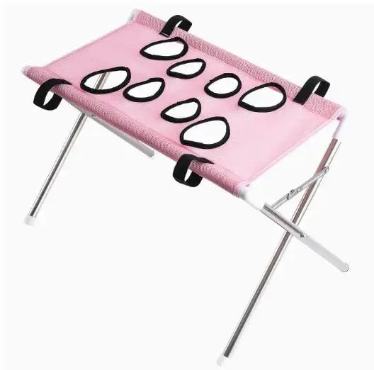Portable Pet Grooming Bath Hammock Stand for Small Dogs & Cats