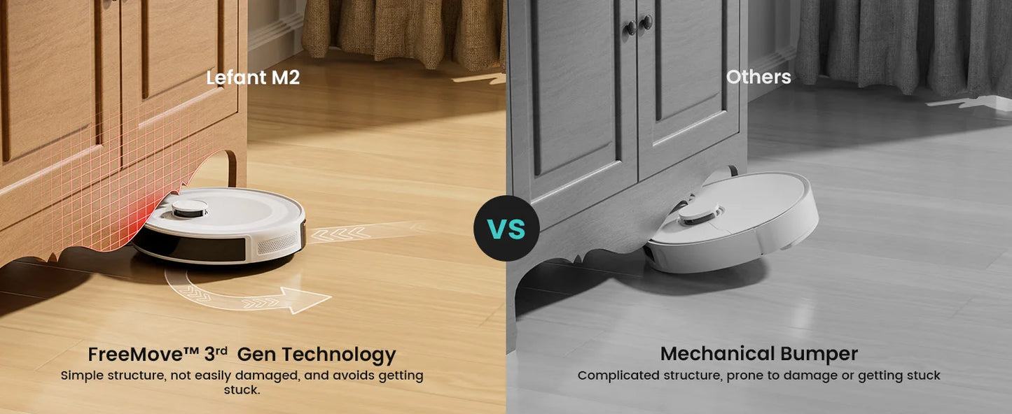 Robot Vacuum Cleaner with Laser Navigation & 6000Pa Suction | Anti-Tangle