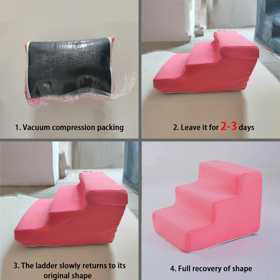 Non-Slip Pet Stairs & Ramp for Sofa & Bed – 2, 3 or 4 Steps