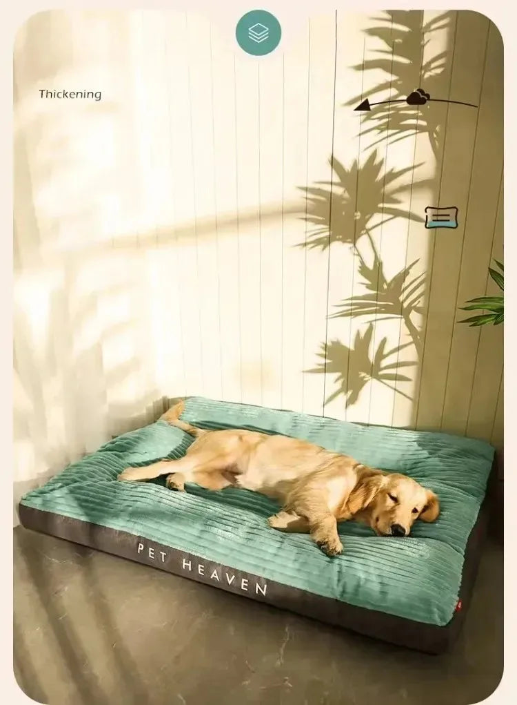 Corduroy Dog Bed Mat – Thick Washable Sofa Pad for Medium & Large Dogs