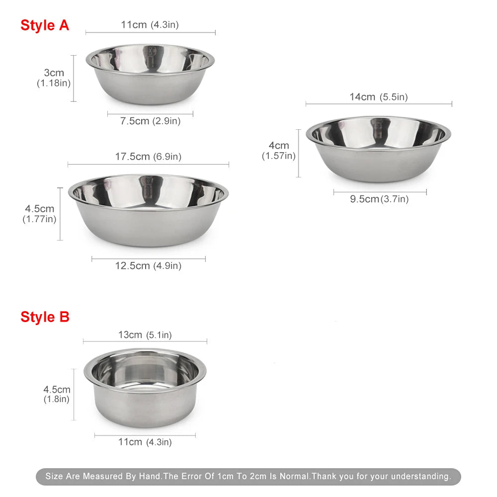 Stainless Steel Pet Food & Water Bowl