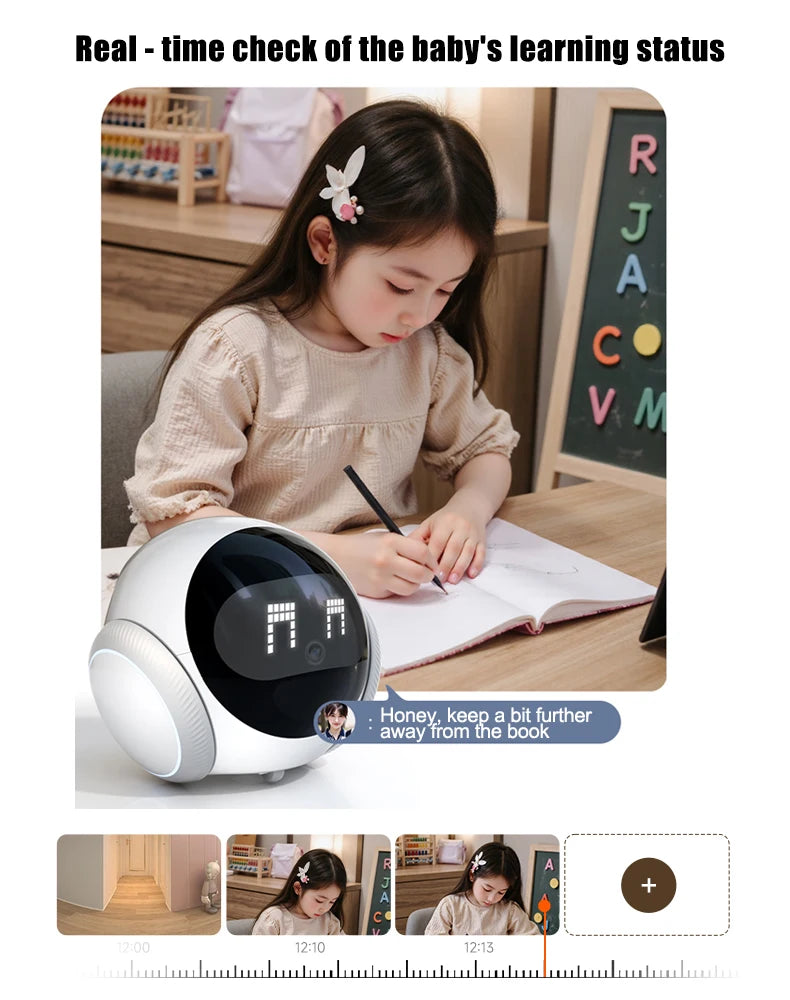 Auto-Charging Robot Pet Camera with HD 5G Wi-Fi & Night Vision