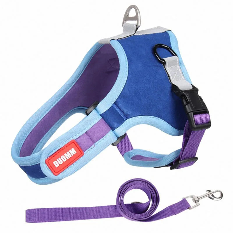 Reflective Dog Harness & Leash Set - Nylon Vest Harness for All Sizes