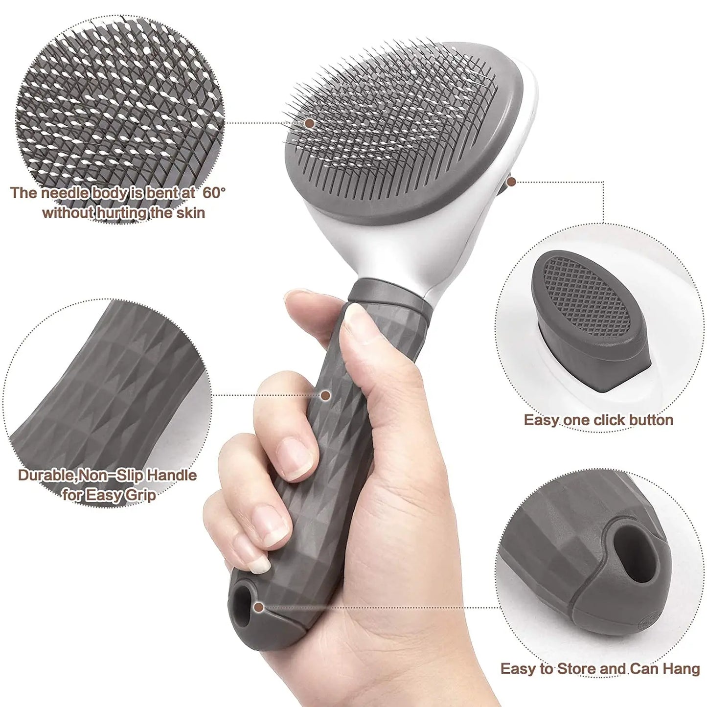 Stainless Steel Pet Grooming Brush