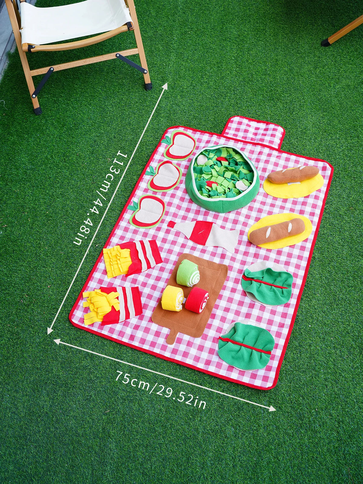 Picnic-Themed Dog Snuffle Mat