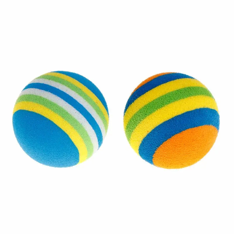 Colourful EVA Foam Cat Toy Balls – Pack of 10