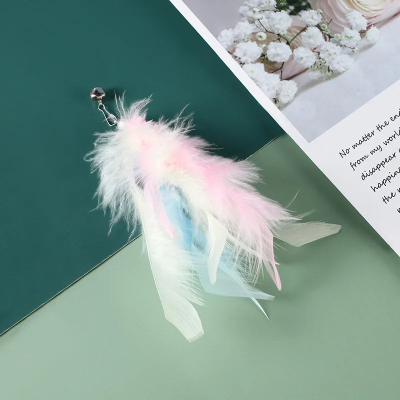 Ensemble d'accessoires de remplacement pour jouets pour chats avec souris, ver et balle