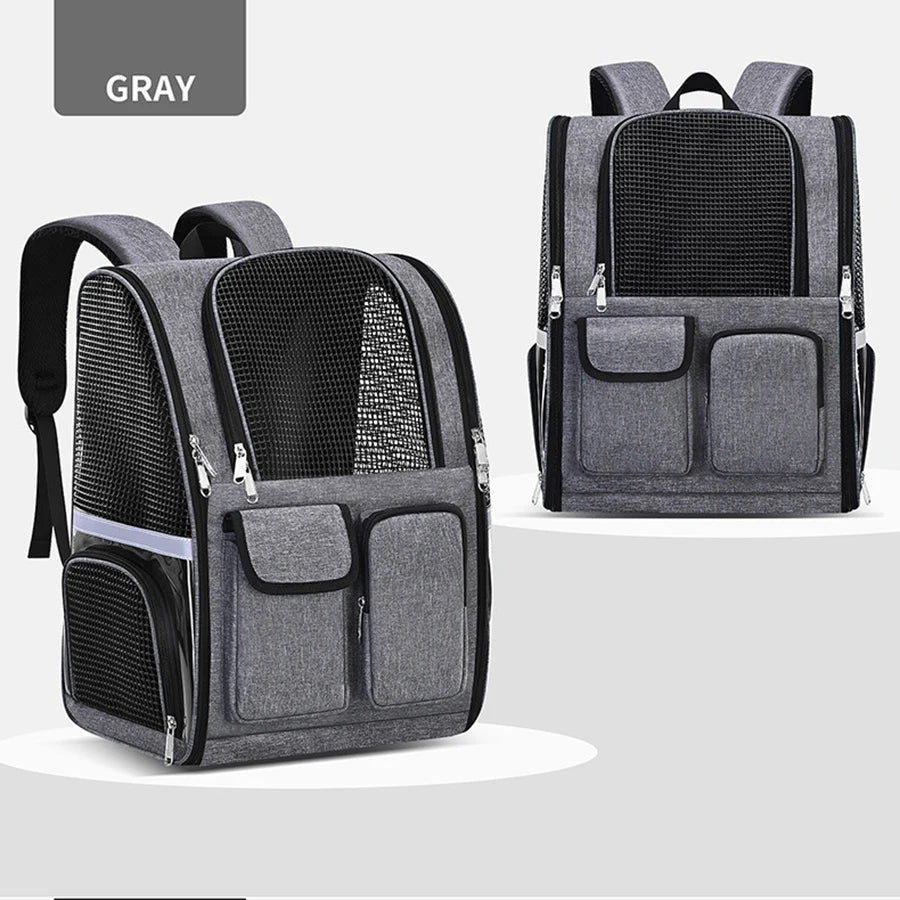 Foldable Mesh Pet Carrier Backpack