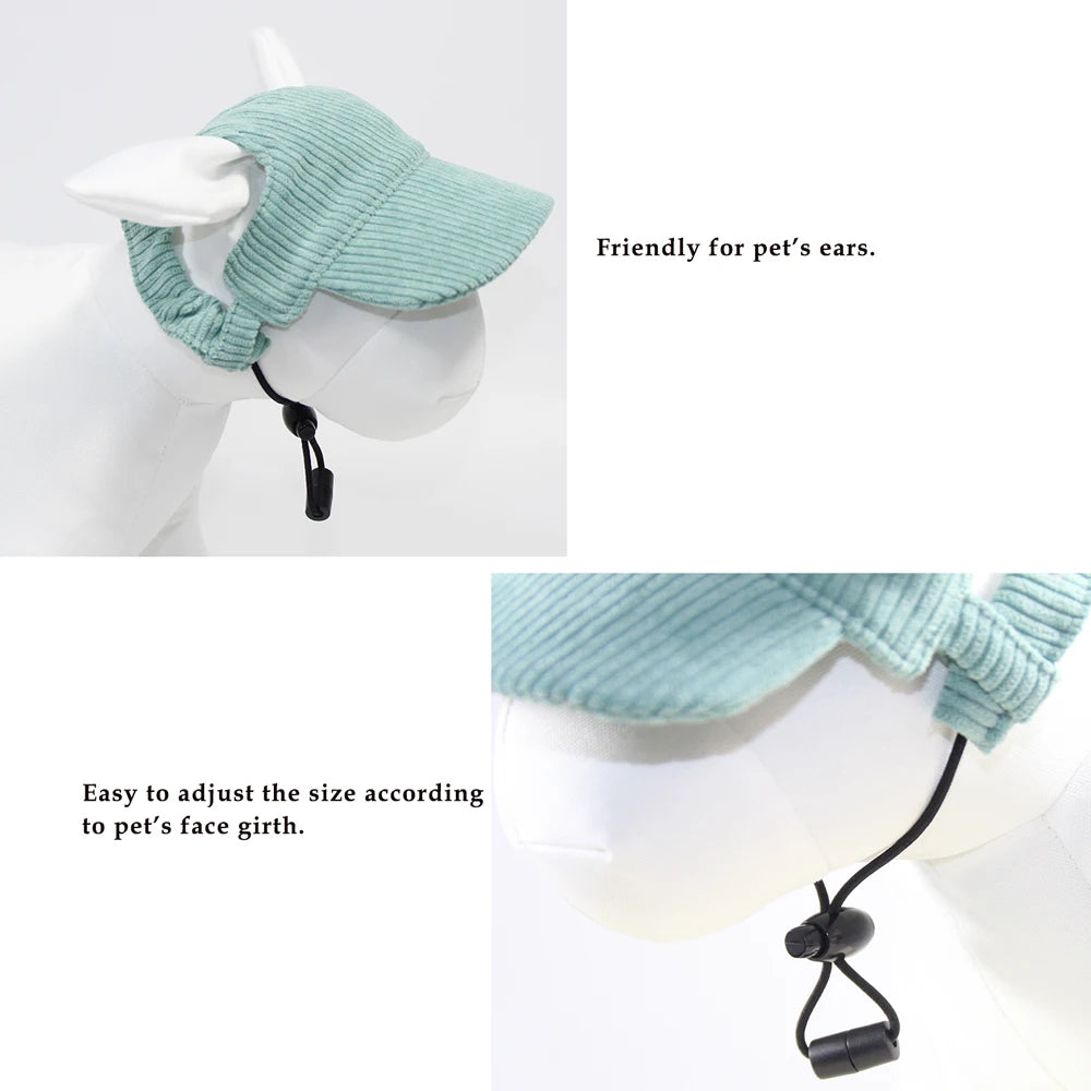 Fashionable Pet Dog Hat with Adjustable Sun Protection XS to XL Size for Small Medium Large Dogs Pet Outdoor Suppies Accessories
