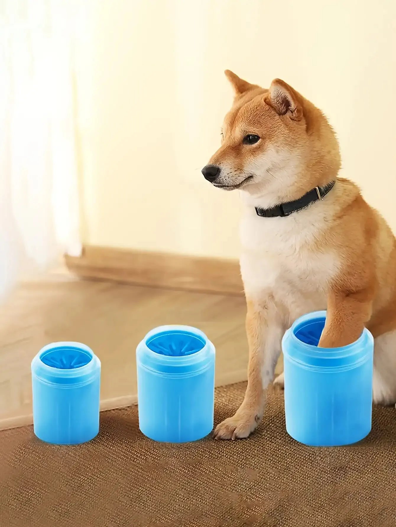 1 coupe de nettoyage de pattes pour animaux de compagnie et outil de lavage de pattes pour chiens