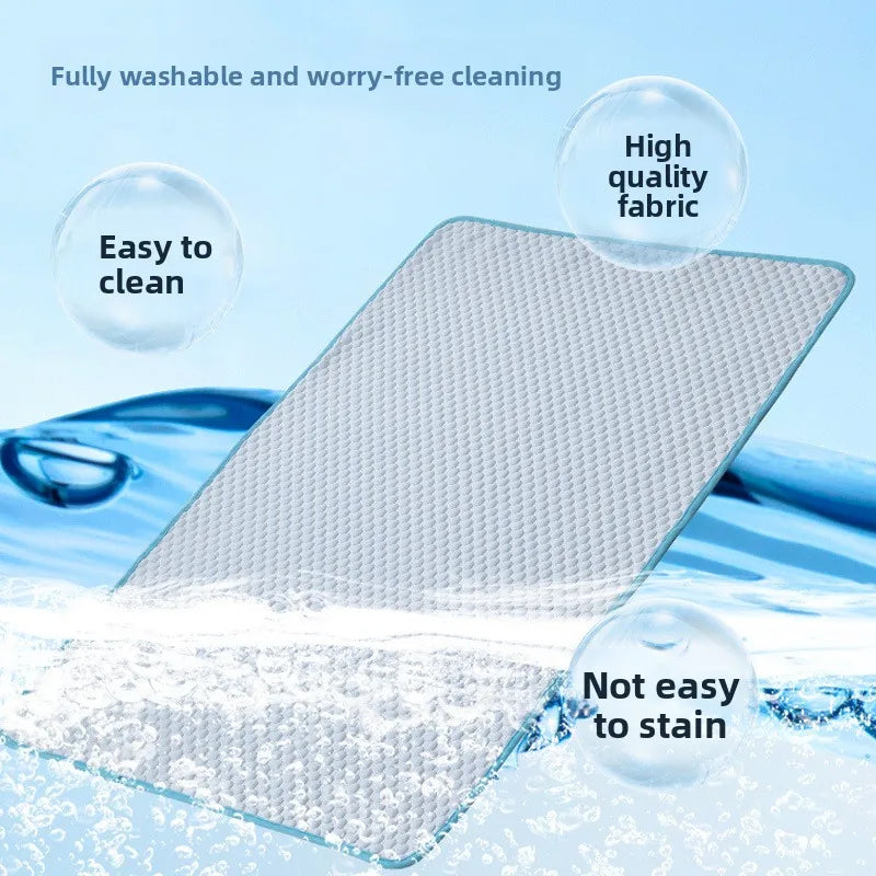 Ice Silk Cooling Mat for Cats & Dogs — Breathable Summer Pet Nest in 3 Colours & 6 Sizes