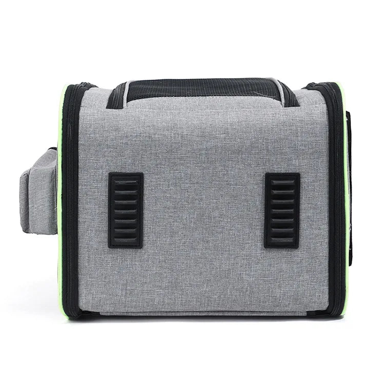Sac à dos de transport extensible pour chat avec housse pare-soleil et maille respirante