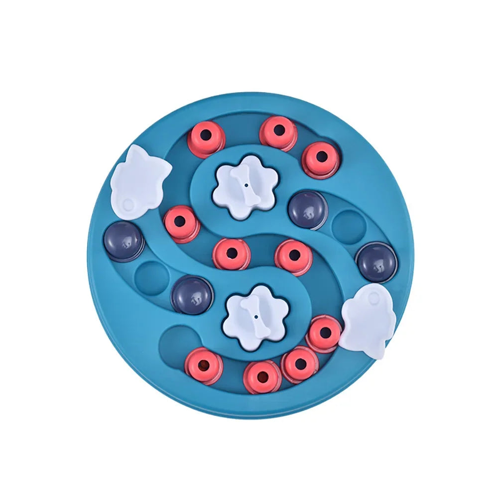 Interactive Puzzle Feeder Bowl - Slow Eating IQ Training Toy for Dogs & Cats