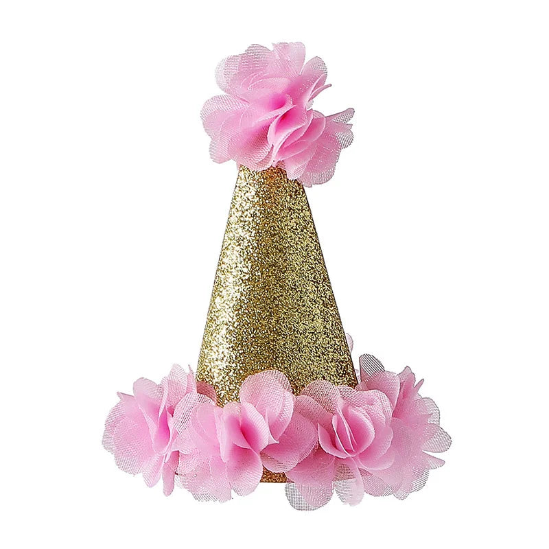 Adjustable Birthday Hat & Headdress for Dogs & Cats