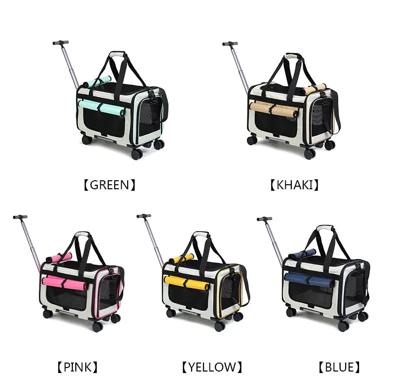 Sac de transport pliable pour animaux de compagnie — Grande valise de voyage détachable