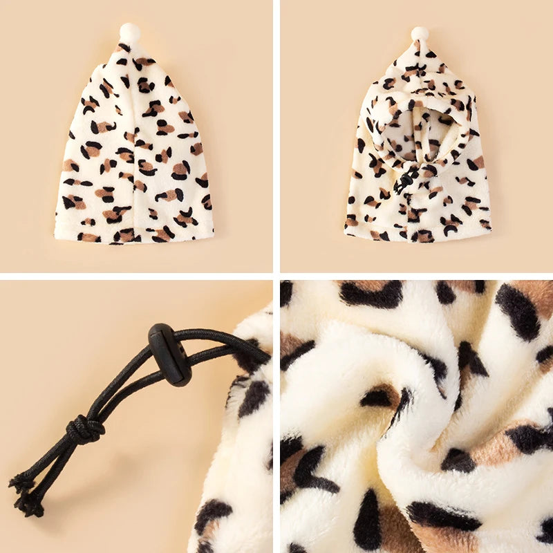 Fleece High-Neck Windproof Hat for Dogs & Cats