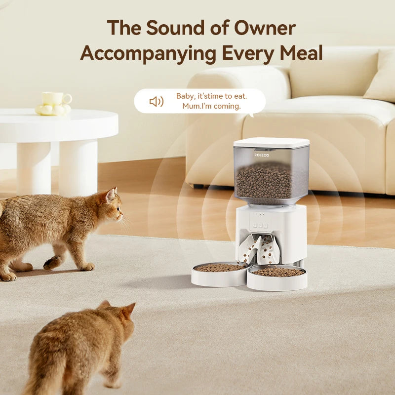 4.5L Smart Wi-Fi Automatic Pet Feeder with App Control