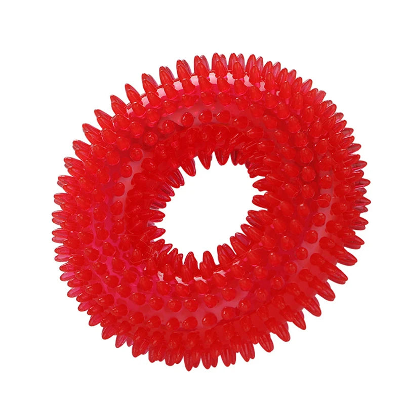 Squeaky Donut Chew Toy for Small & Medium Dogs