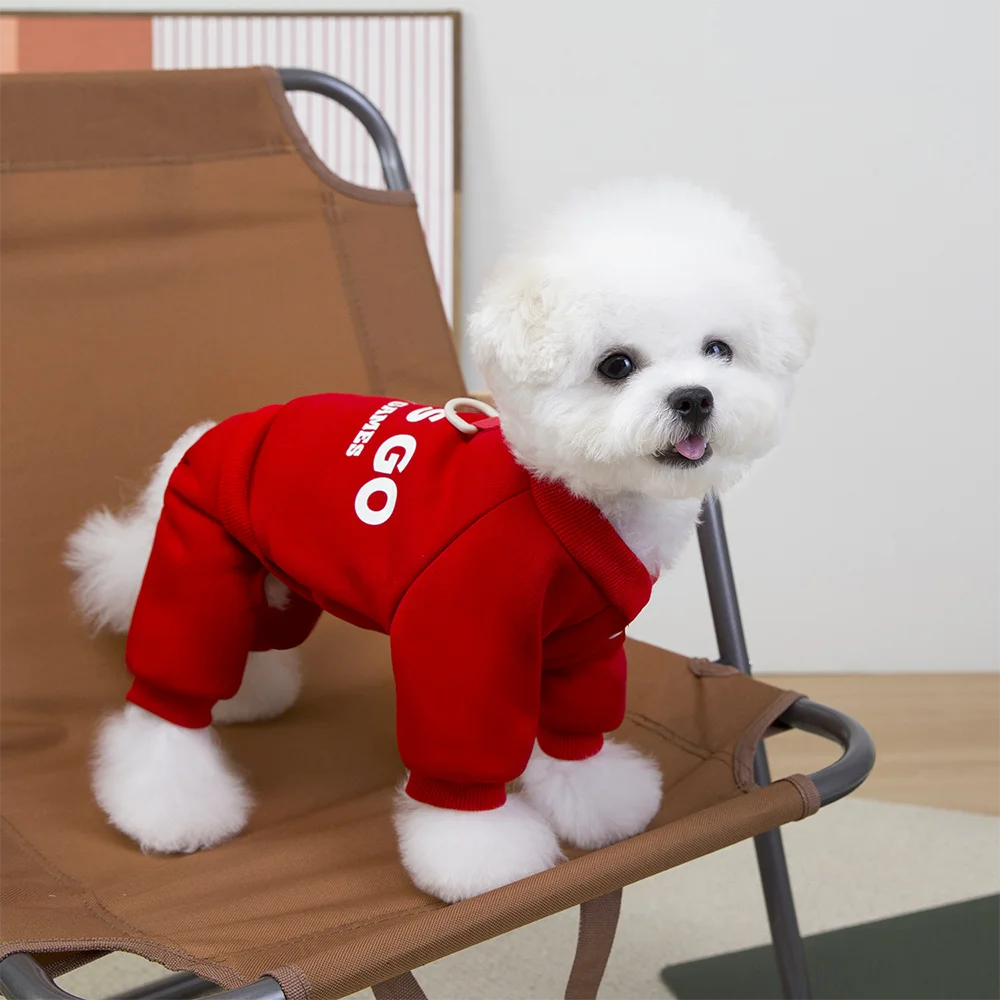 Thickened Dog Hoodie Jumpsuit for Small & Medium Dogs