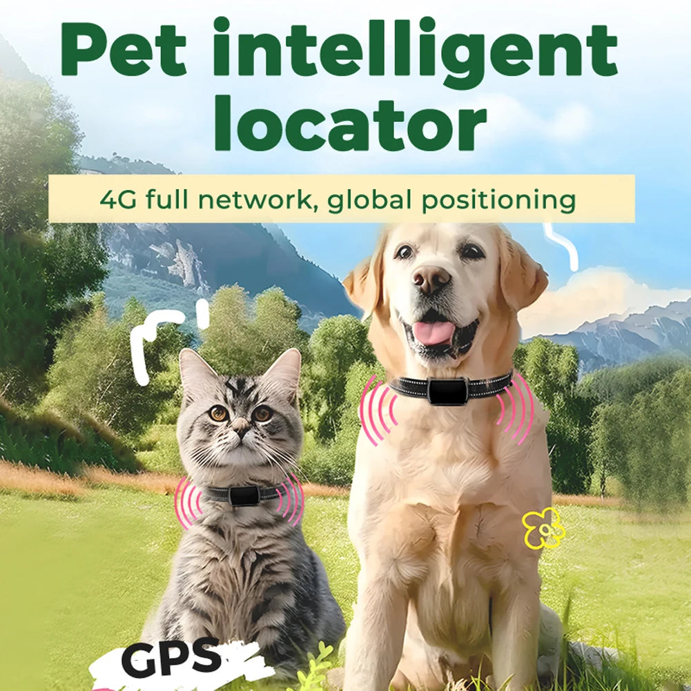 M10A 4G GPS Pet Tracker with Electronic Fence & Activity Tracking