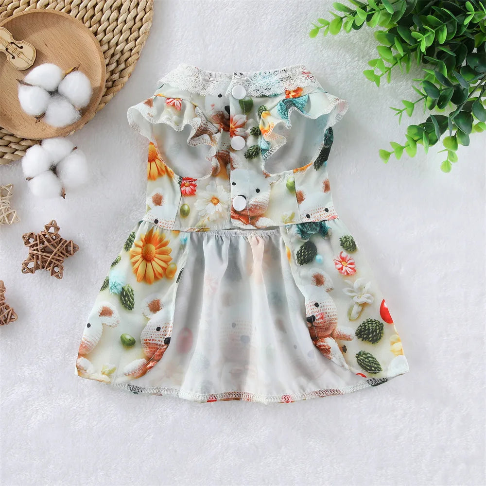 Lace Collar Dress for Cats & Small Dogs