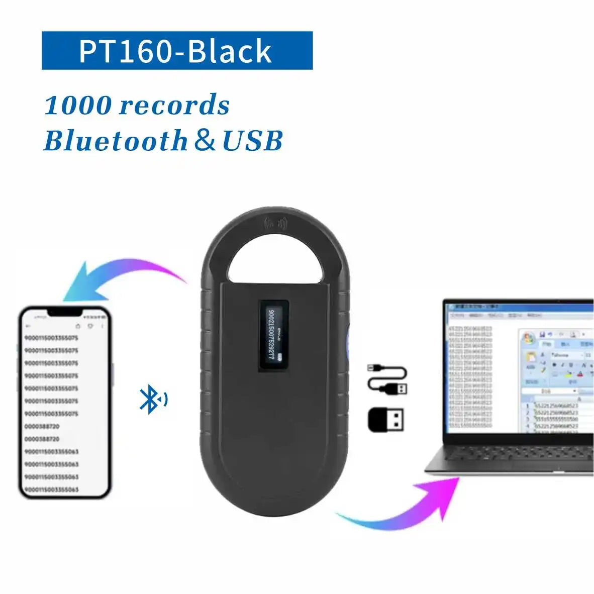Bluetooth Pet Microchip Scanner & RFID Reader