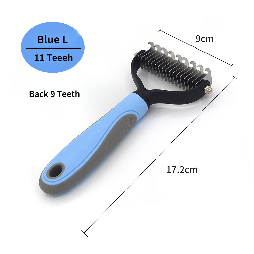 Pet Deshedding Brush - Professional Grooming Tool for Dogs & Cats