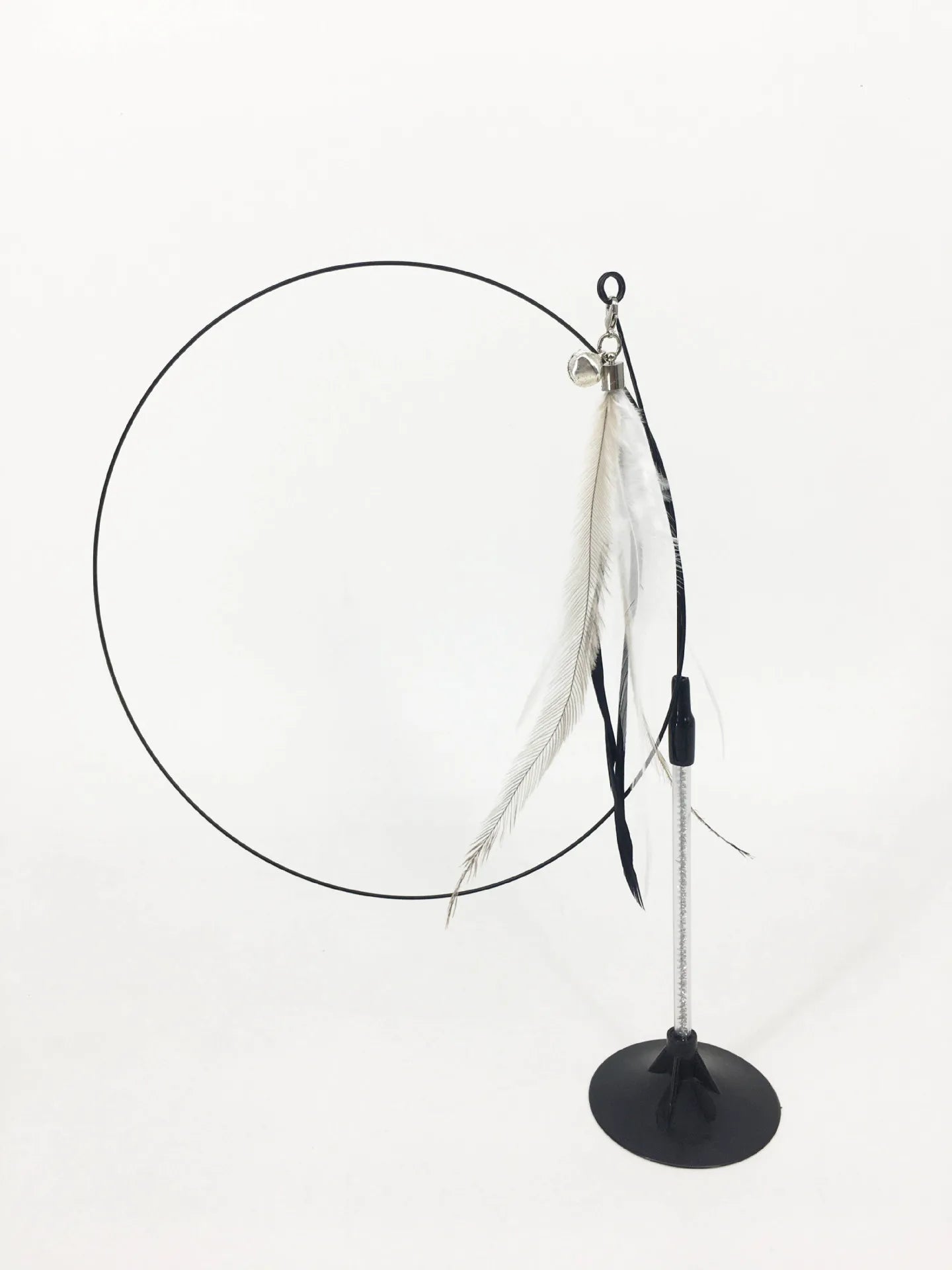 Hands-Free Suction Cup Cat Toy - Interactive Feather Wand Set