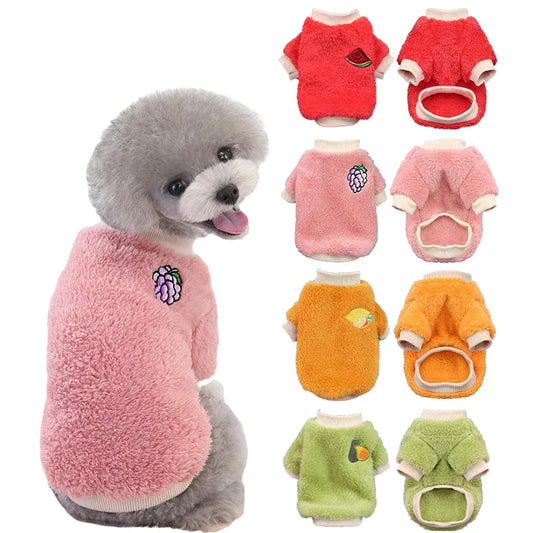 Plush Warm Vest Sweater for Small & Medium Dogs & Cats