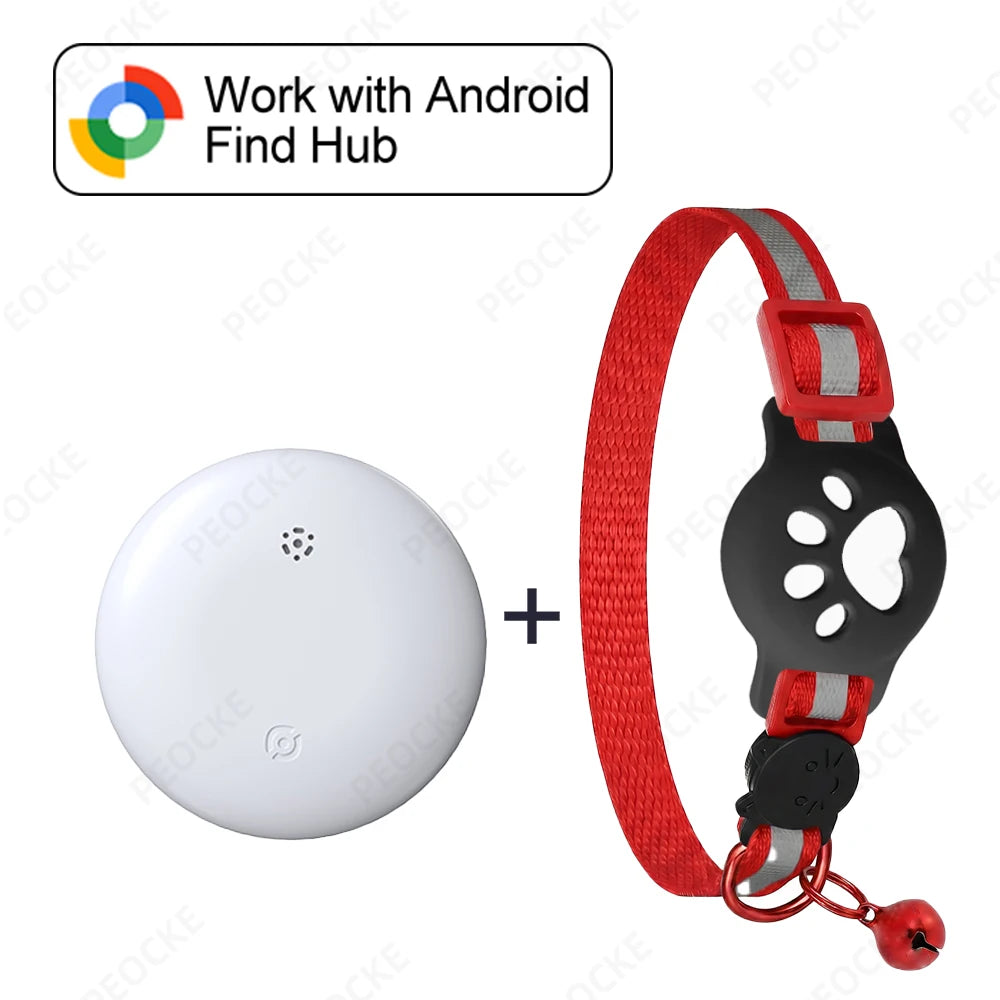 Google Find Hub Smart Location Tag for Android — Pet Collar, Keys & Bags