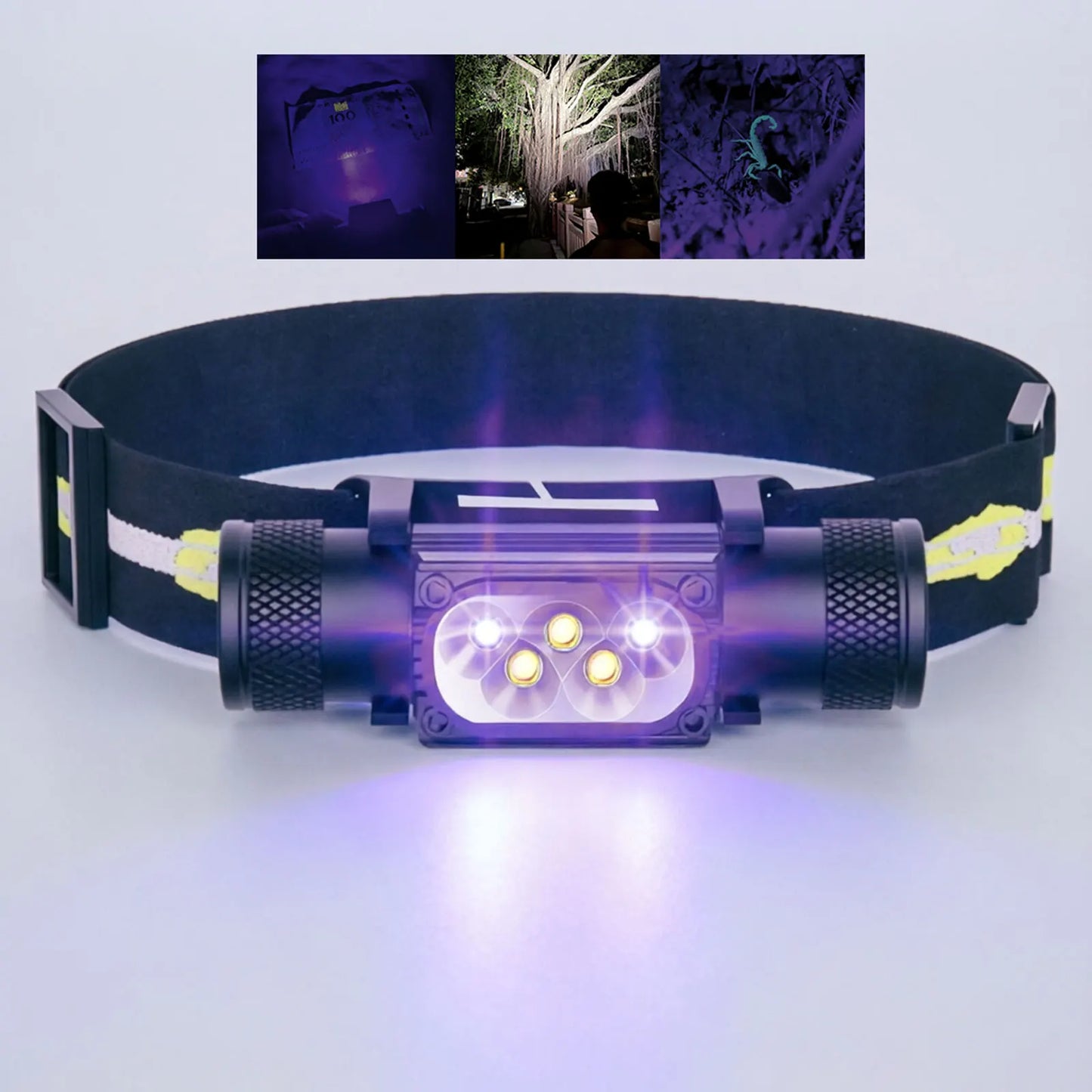 UV & White LED Headlamp – Pet Stain Detector & Torch