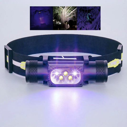 UV & White LED Headlamp – Pet Stain Detector & Torch