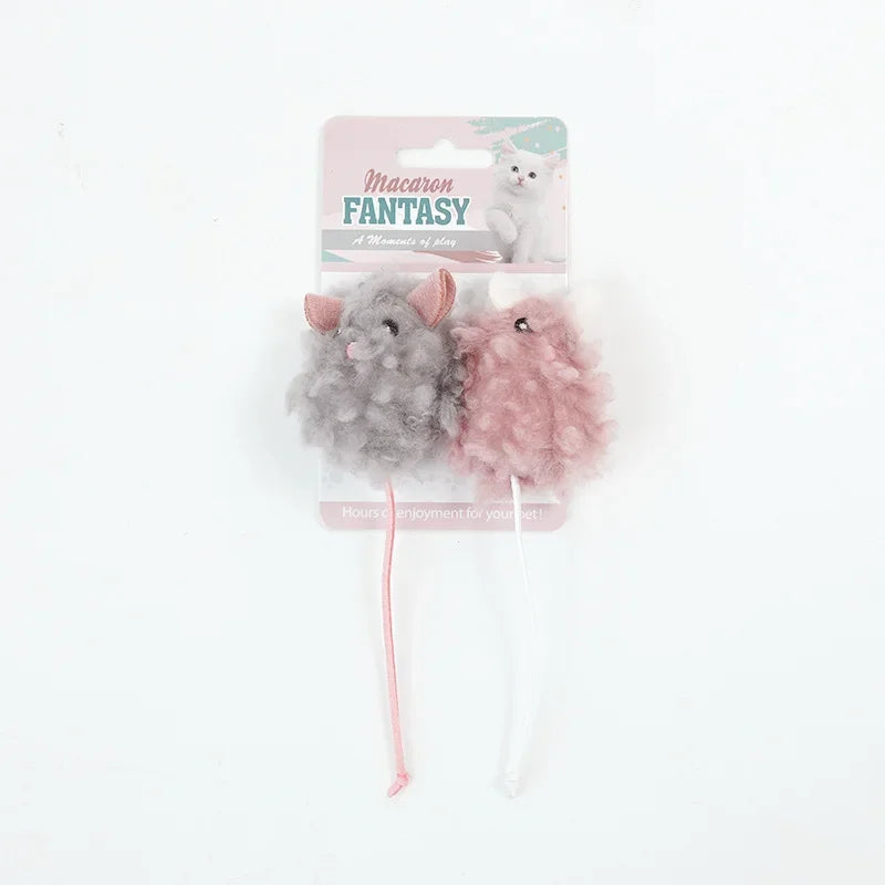 Plush Catnip Mouse Hanging Toy