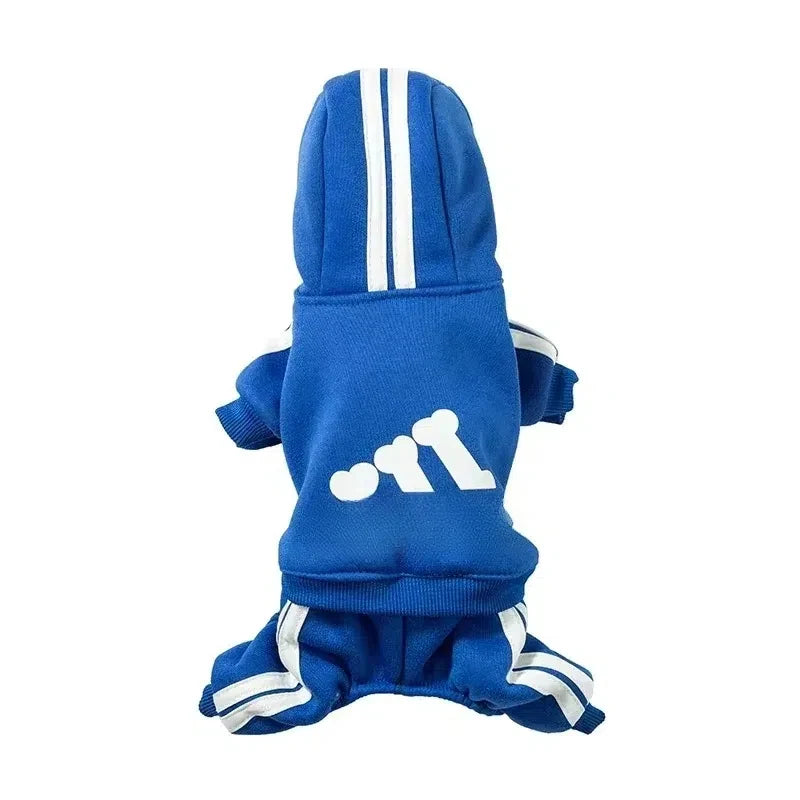 Winter Dog Jumpsuit - Warm Fleece Hoodie for Small to Large Dogs