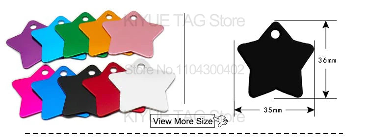 Personalised Aluminium Pet ID Tags – Pack of 100